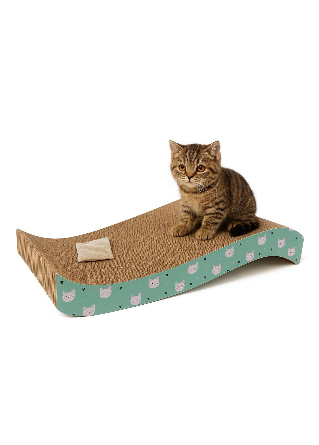 Картонна кігтеточка "TIGER", 43x21x5см Happet (353687722)