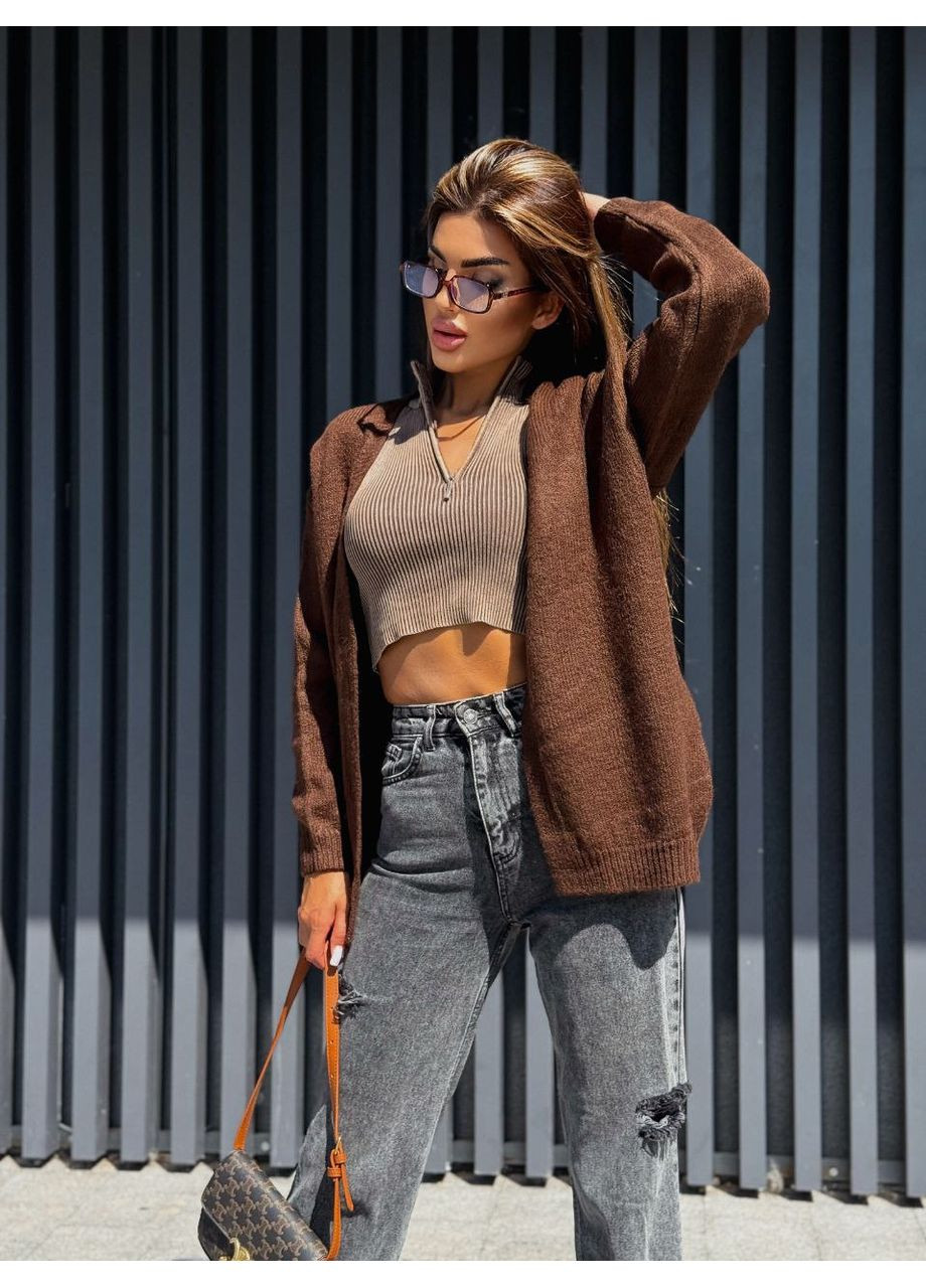 Кардіган в стилі OVERSIZE – Розмірна сітка в описі GD/GL Модний простір (360476295)