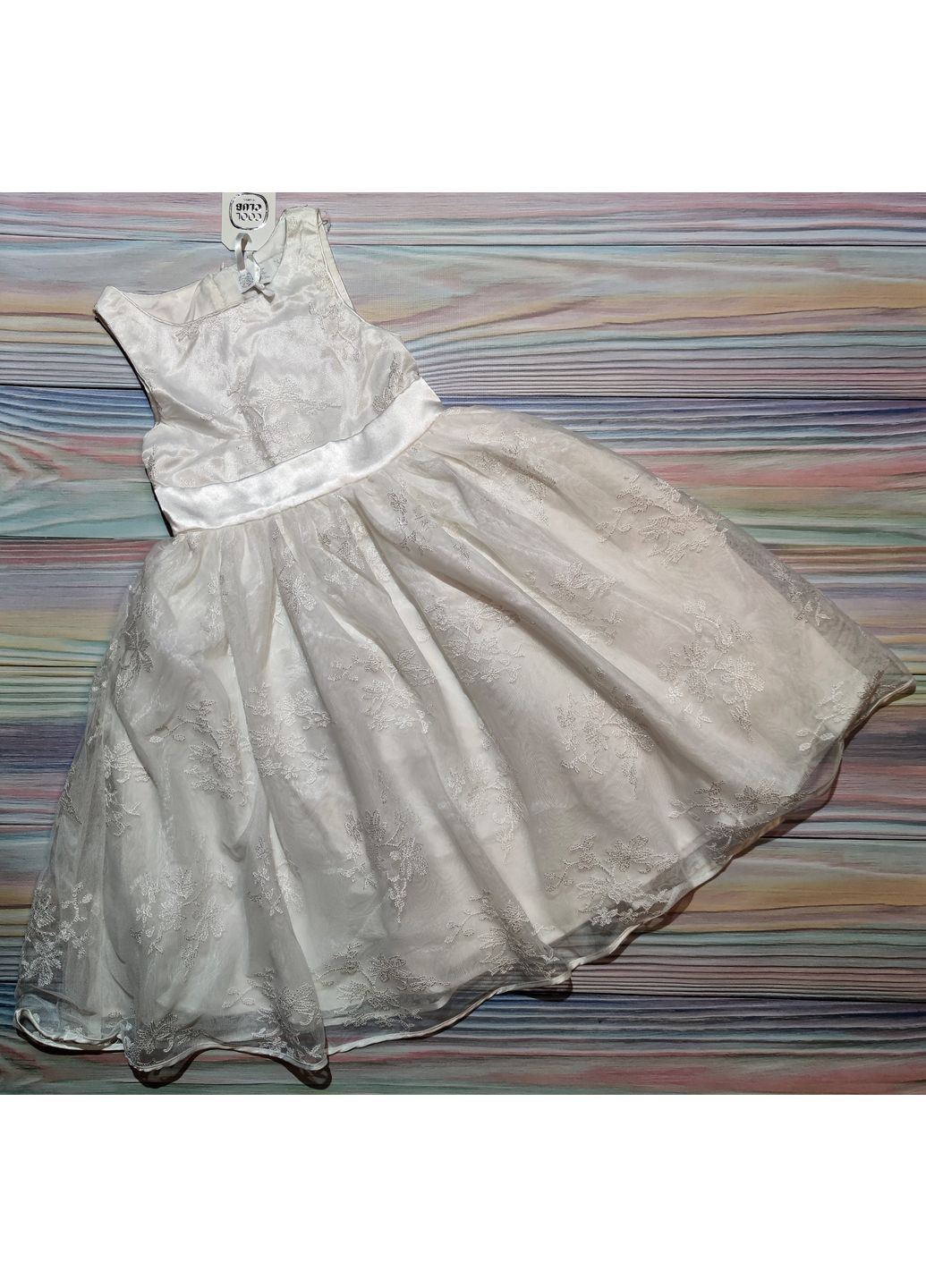 Біла біла ошатна сукня з вишивкою р. 116 Cool Club (354792626)