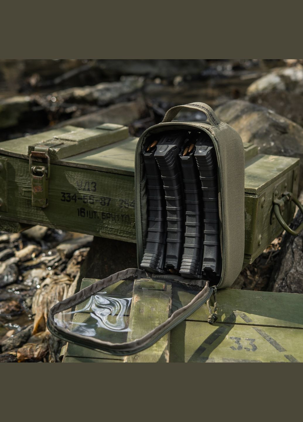 Органайзер утилітарний прозорий Elite Small (22х14 см) Ranger Green M-TAC (303261652)