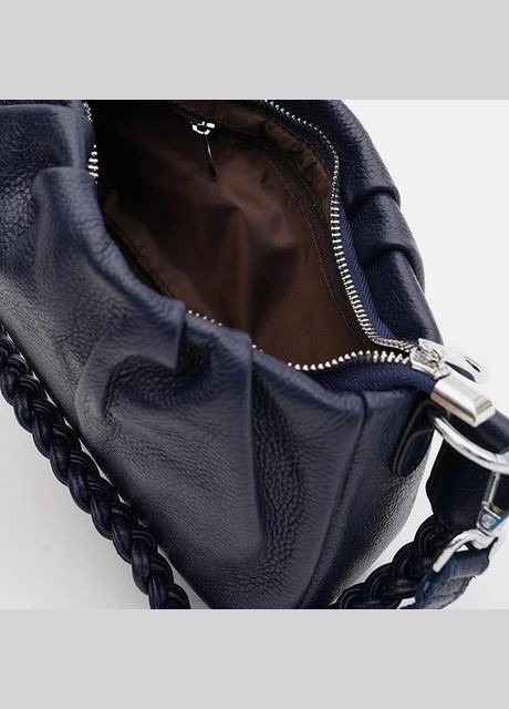 Сумка кросс-боди через плечо женская кожаная маленькая Синий 35588 Borsa Leather (336889587)