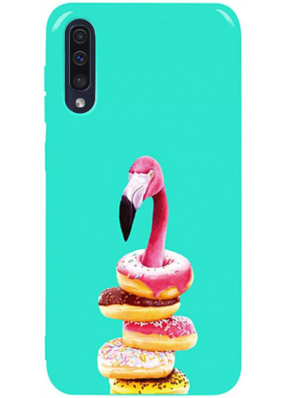 Чехолнакладка Pure TPU 2mm Print Case Samsung Galaxy A30s/A50/A50s #35 Flamingo Donats Mint Toto (301509606)