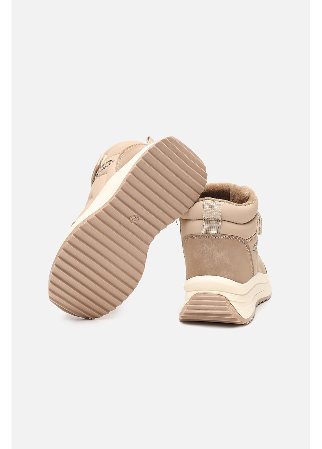 Бежевые осенние ботинки для девочки цвет бежевый cb-00279242 Yuki