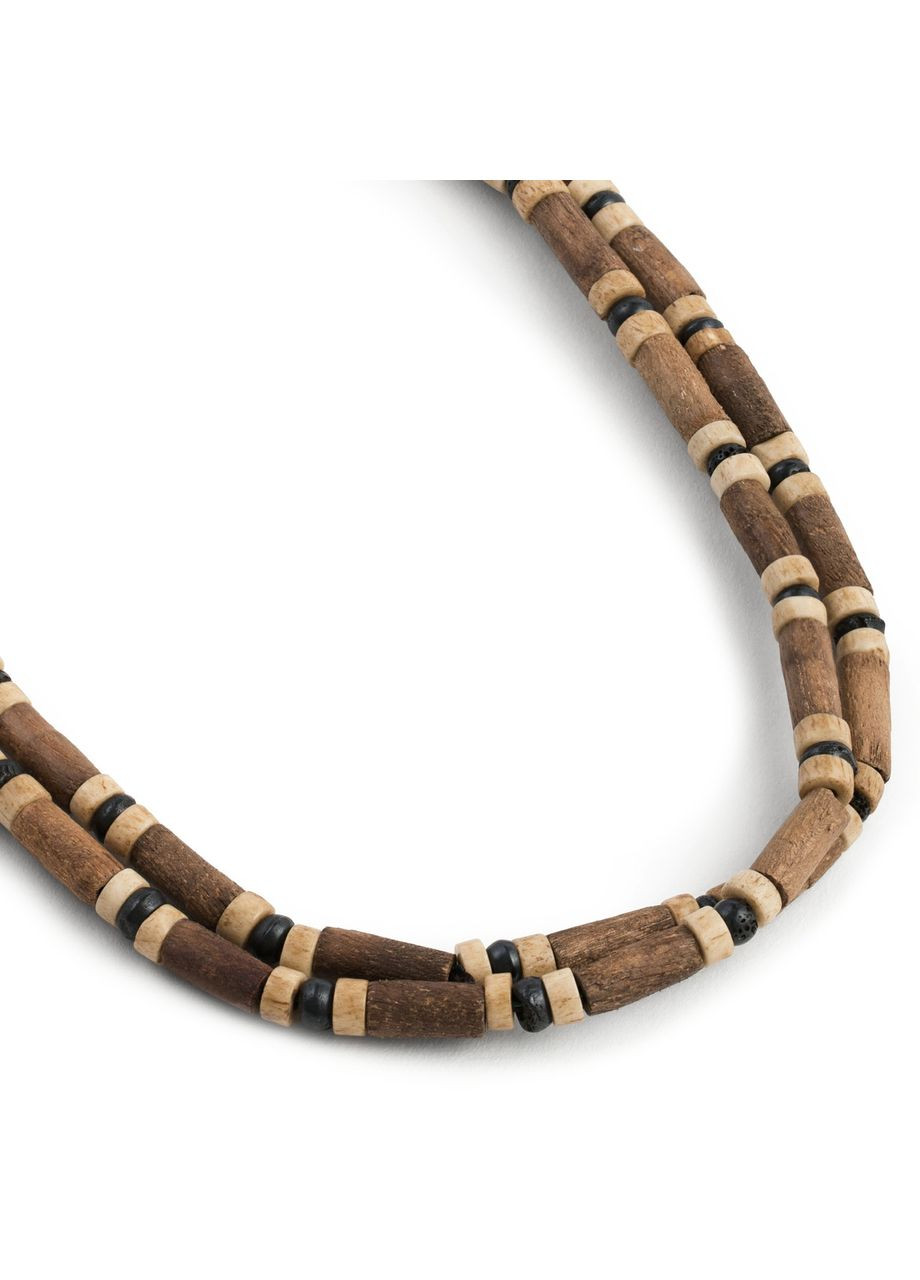 Мужские бусы (чокер) из дерева и кости LN504 в серферском стиле Local League (334000189)