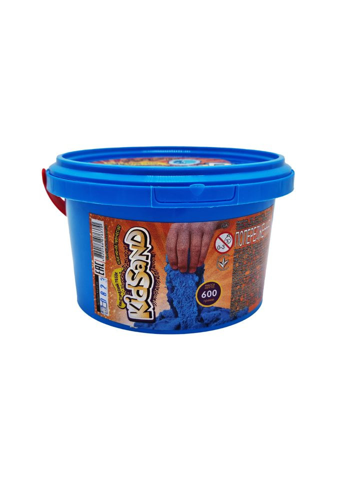 Креативна творчість "Кінетичний пісок "KidSand" KS-01-05, 600 гр Синій Danko Toys (301963242)