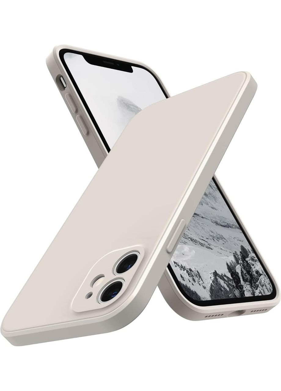 Чохол SURPHY для iPhone 11, силіконовий, тонкий дизайн, захист камери (бежевий) No Brand (322844504)