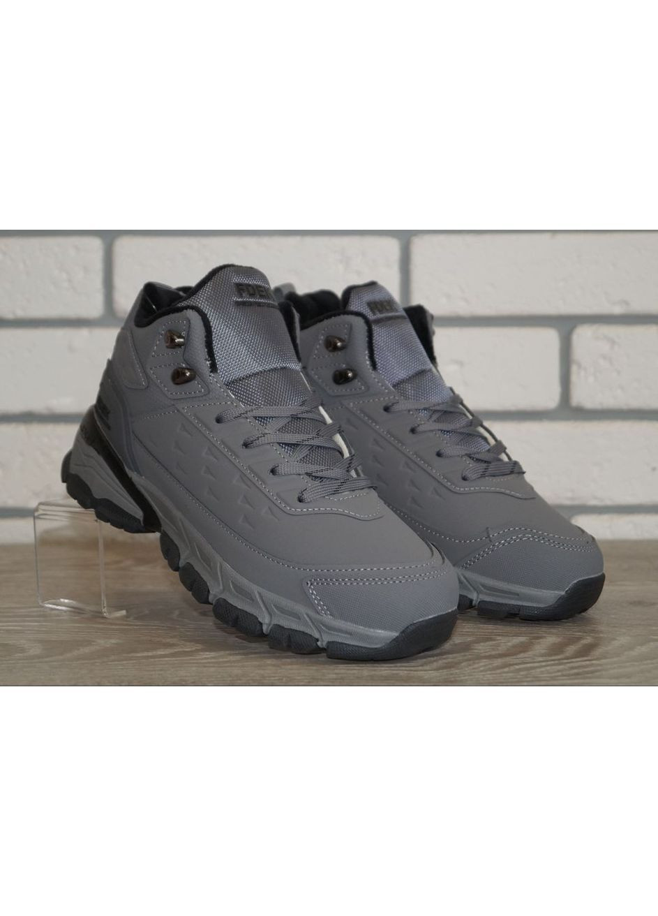 Серые повседневные, кэжуал зимние ботинки зимние подростковые серые FDEK