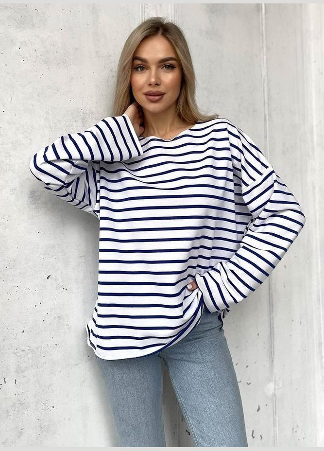 Лонгслив Оверсайз Турецкая Двонитка No Brand (317638186)