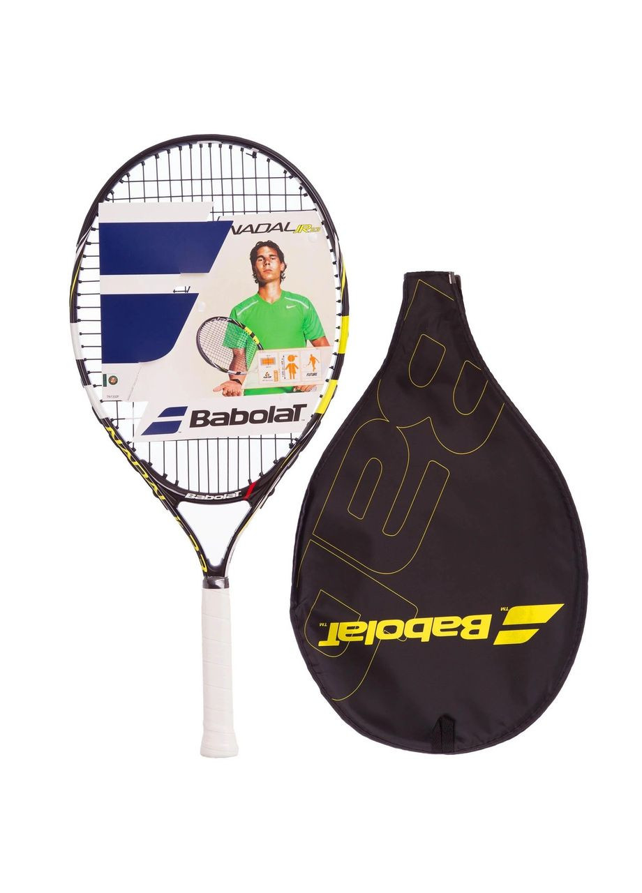 Ракетка для большого тенниса юниорская NADAL JUNIOR 23 Черно-желтый (140132-142) Babolat (311200983)