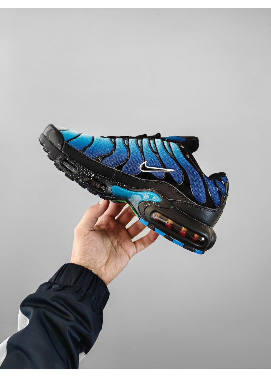 Чорні Осінні кросівки чоловічі nike air max plus tn blue найк аір макс тн плюс No Brand