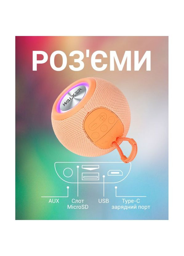 Портативна колонка WSP-115 black Walker (322706377)