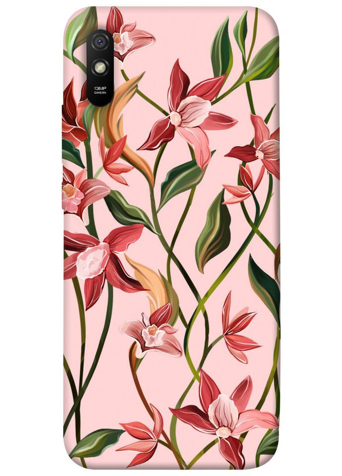 Чехол с принтом для Xiaomi Redmi 9A / на Ксяоме, сяоме, ксиоме редми 9а Floral motifs No Brand (339061535)