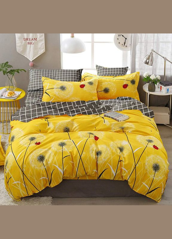 Постільна білизна Сонячний ранок Бязь Люкс Сімейна на резинці MERISET (306740064)