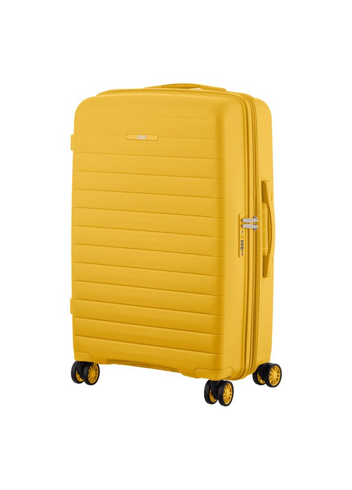 Набір валіз, Aero, поліпропілен, (L+M+S), TSA, 4 колеса, EXP, янтарно-жовтий 2E (365070182)
