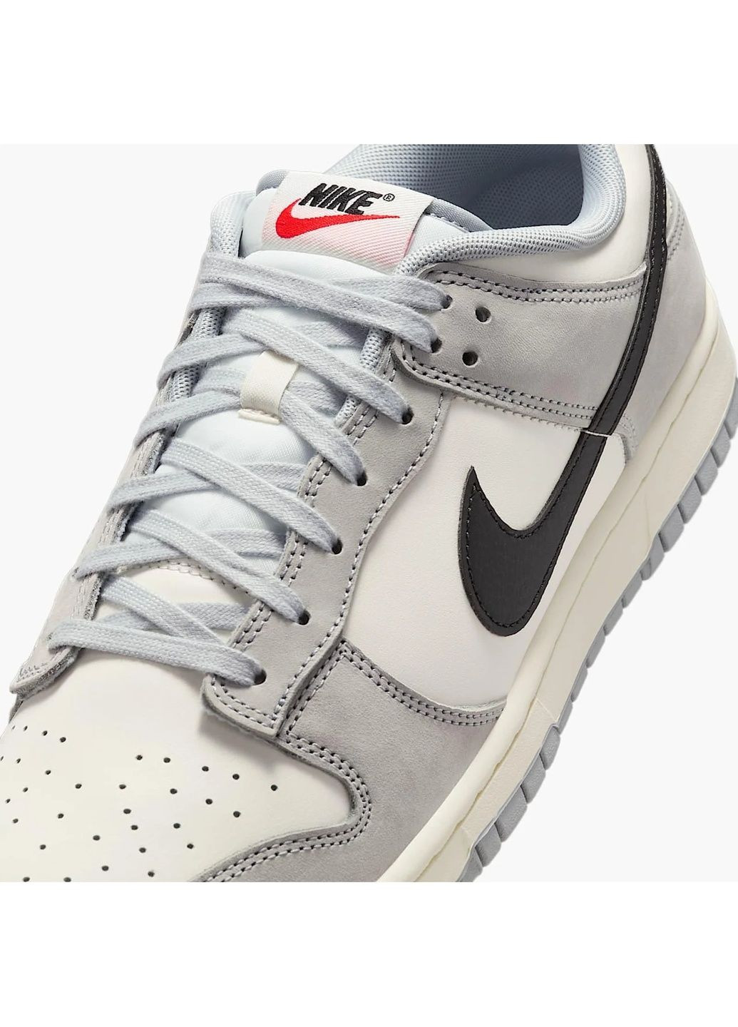 Белые кроссовки мужские dunk low grey/white Nike