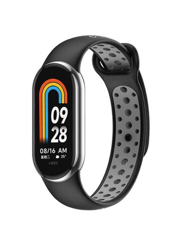 Ремешок Vents Style для Xiaomi Mi Smart Band 8 Black-Gray (709415) BeCover (341486774)