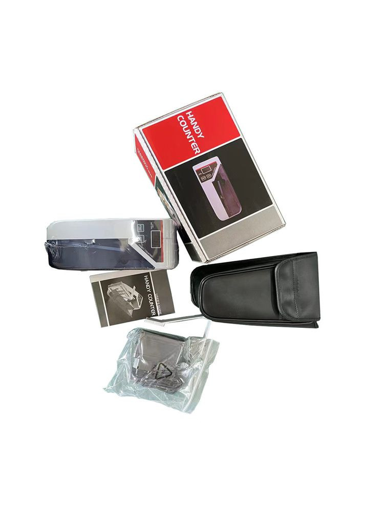 Портативный счетчик банкнот V30 машинка для подсчета денег от батареек и сети с кобурой (код: HC-V30) CASH MONEY (341339575)