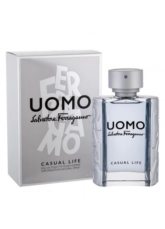 Туалетна вода Uomo Casual Life для чоловіків 100ml Salvatore Ferragamo (346485016)