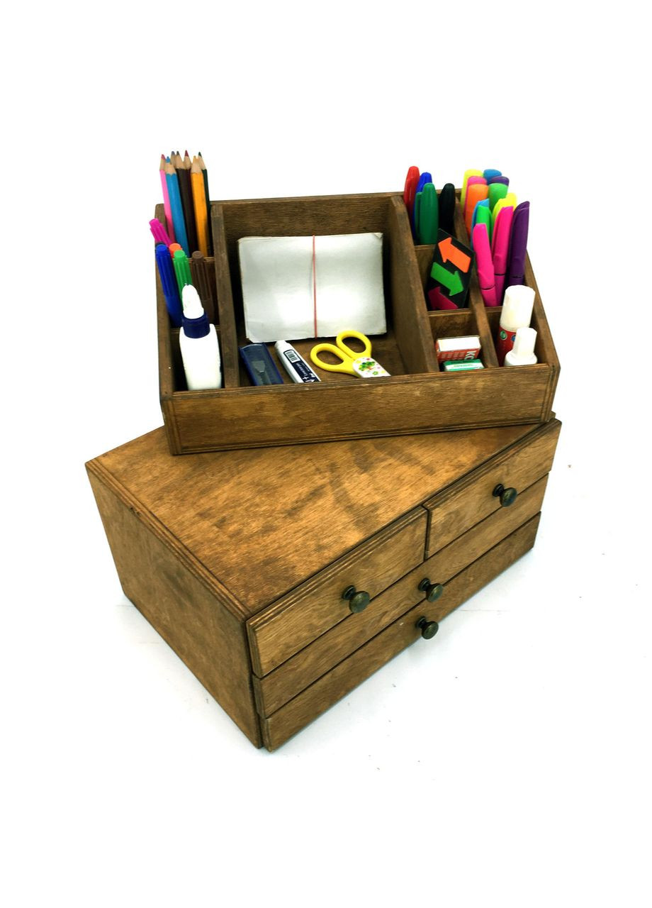 Настольный органайзер из дерева Ашвуд мускат (КНЦ-007007) No Brand (328227802)