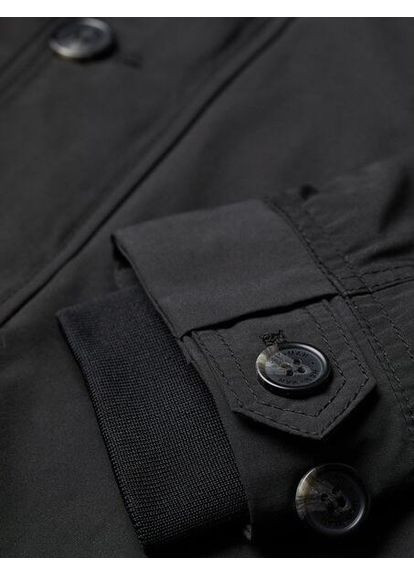 Чорна демісезонна чоловіча демісезонна чорна куртка розмір м H&M