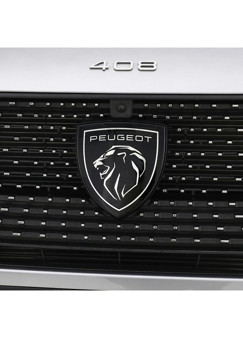 Емблема решітки 408X чорна 145х150х30 мм (на напрямних) OEM 9837102480 Peugeot (369612200)