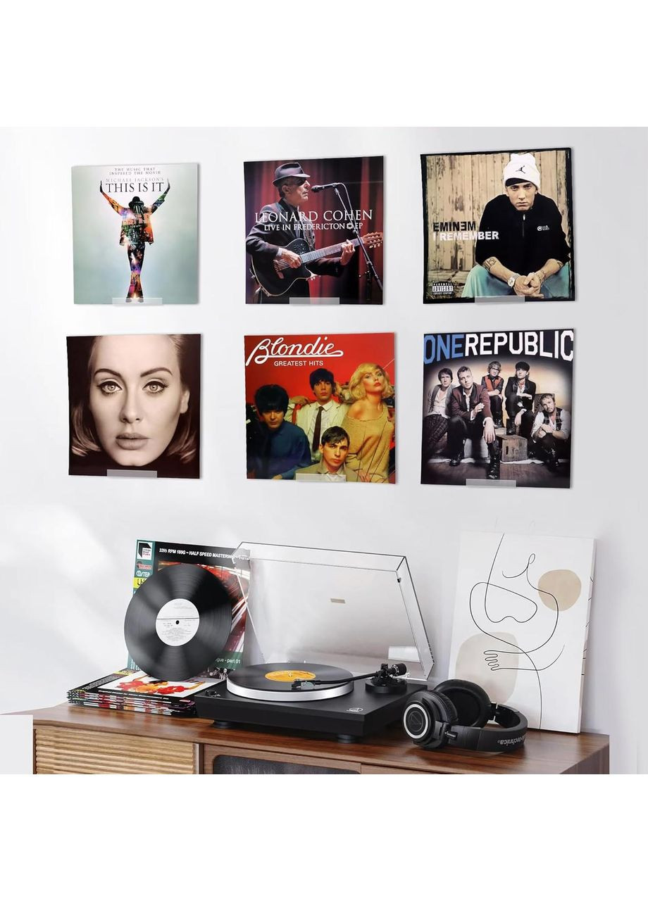 Акриловая полка на стену для хранения виниловых пластинок No Brand (366304012)