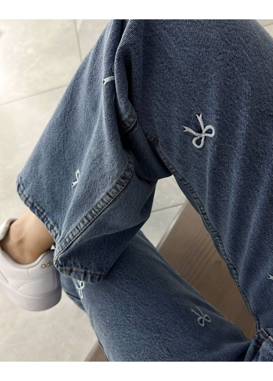 🎀 Джинси з вишивкою "Бантики" — заміри в описі GD/GL Модний простір - (360475813)