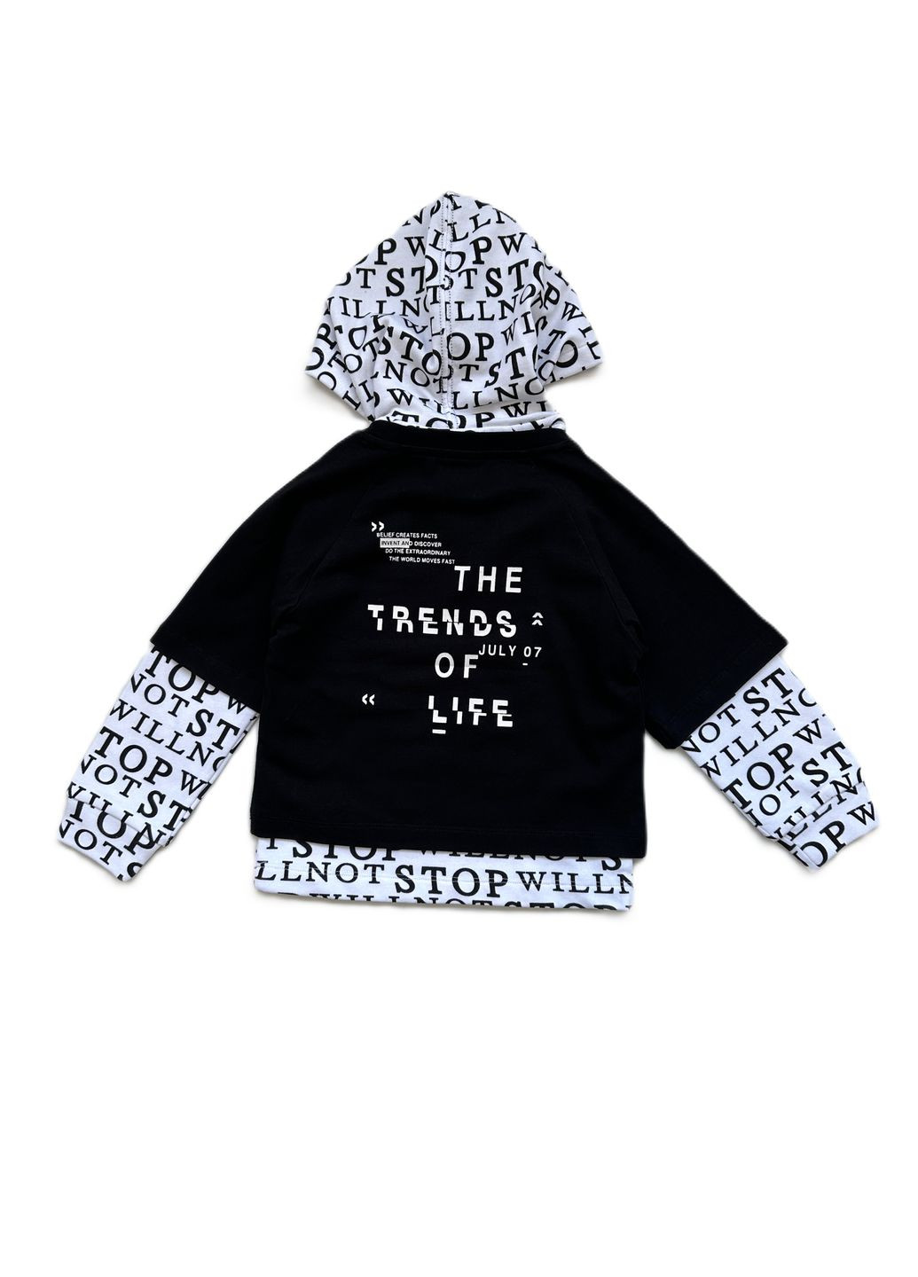 Костюм для мальчика STG248-STG240 шорты + двойное худые черно-белый Street Gang (332184484)