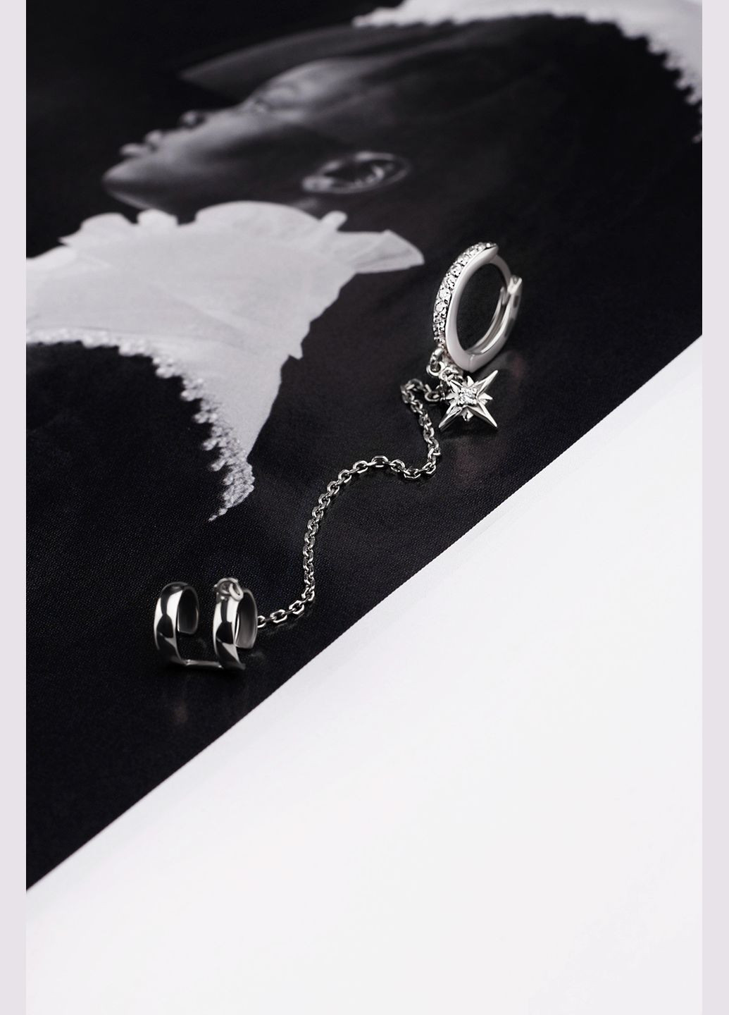 Серебряная серьга с кафе (4996) IRIJ (331016762)