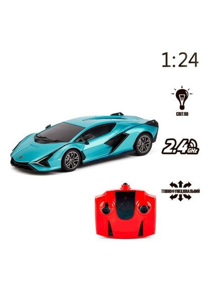 Машинка на радиоуправлении "Lamborghini Sian" (бирюзовый) KS Drive (361417385)