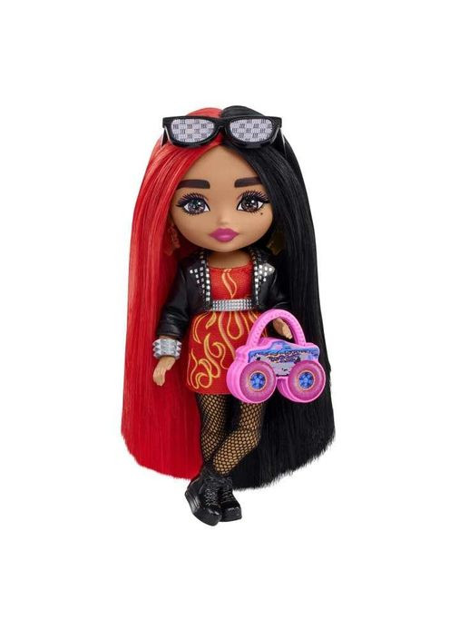 Лялька BARBIE Extra Minis Doll with Moto Jacket міні лялька з мото жакетом Mattel (282964485)