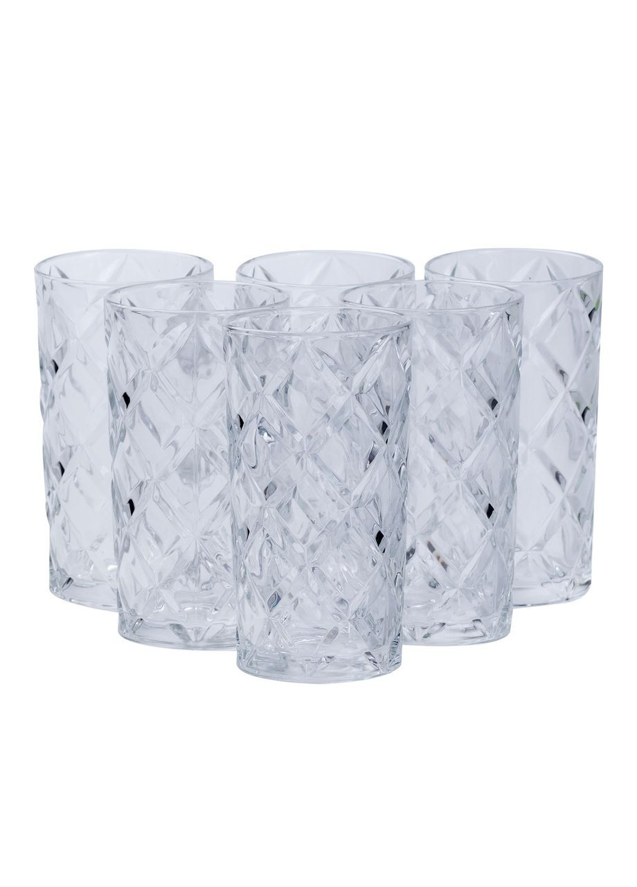 Набір склянок 6 шт по 400 мл прозорі HP1607 Yiwu (351431476)