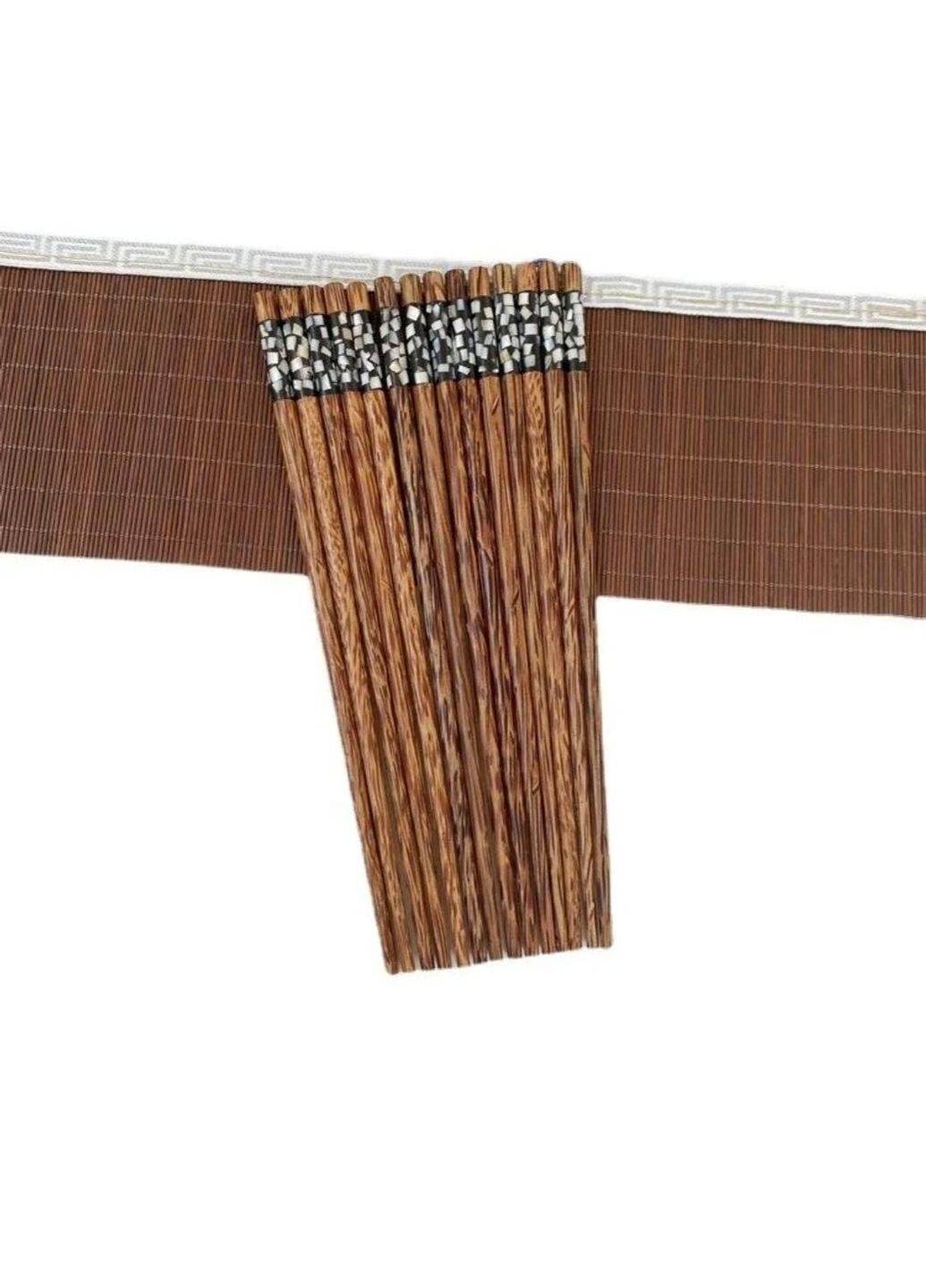 Набір китайських паличок з кокосового дерева з мушлями 2шт = 1 комплект No Brand (302546994)