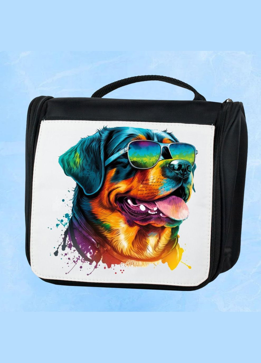 Дорожня сумка - органайзер для косметики несессер Dog #76 Чорна No Brand (318677669)