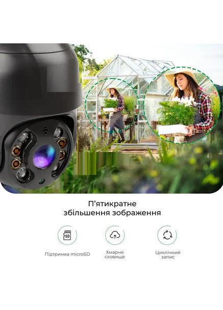 Уличная поворотная IP-камера WI-FI,А8/4mp 360 (A8) monitor ICSSE Furminator (363834336)