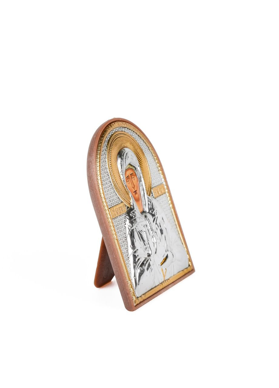 Икона Матроны 8,5х15,5см арочной формы на пластиковом киоте 8,5х10,5 Silver Axion (265446342)