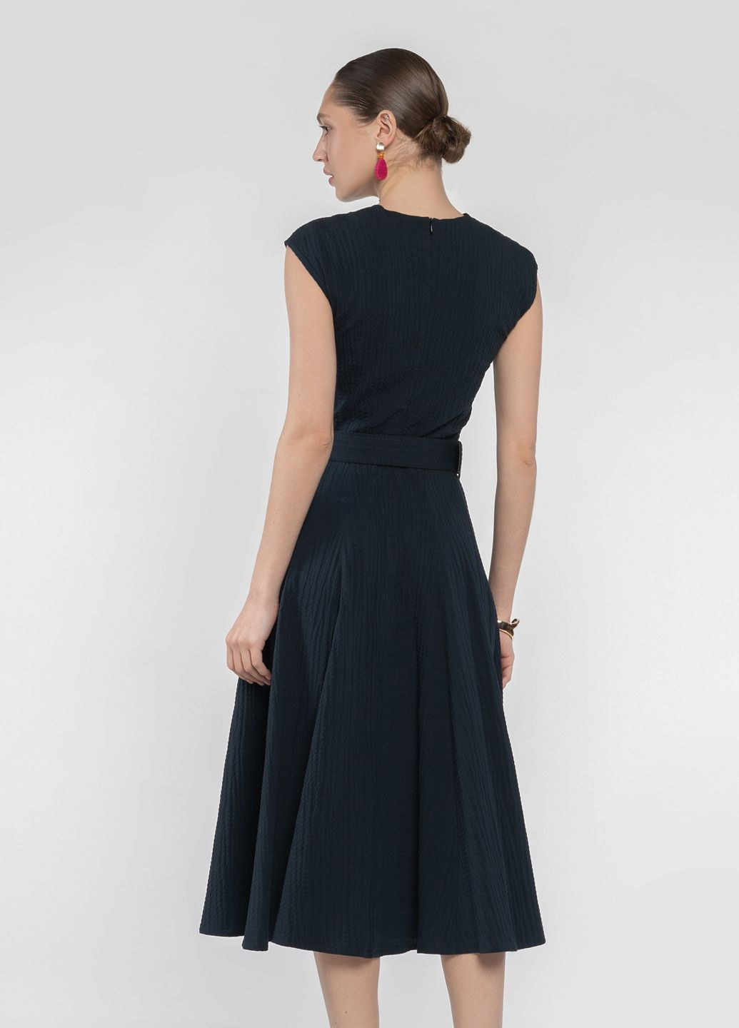 Синее кэжуал платье женское синее Arber