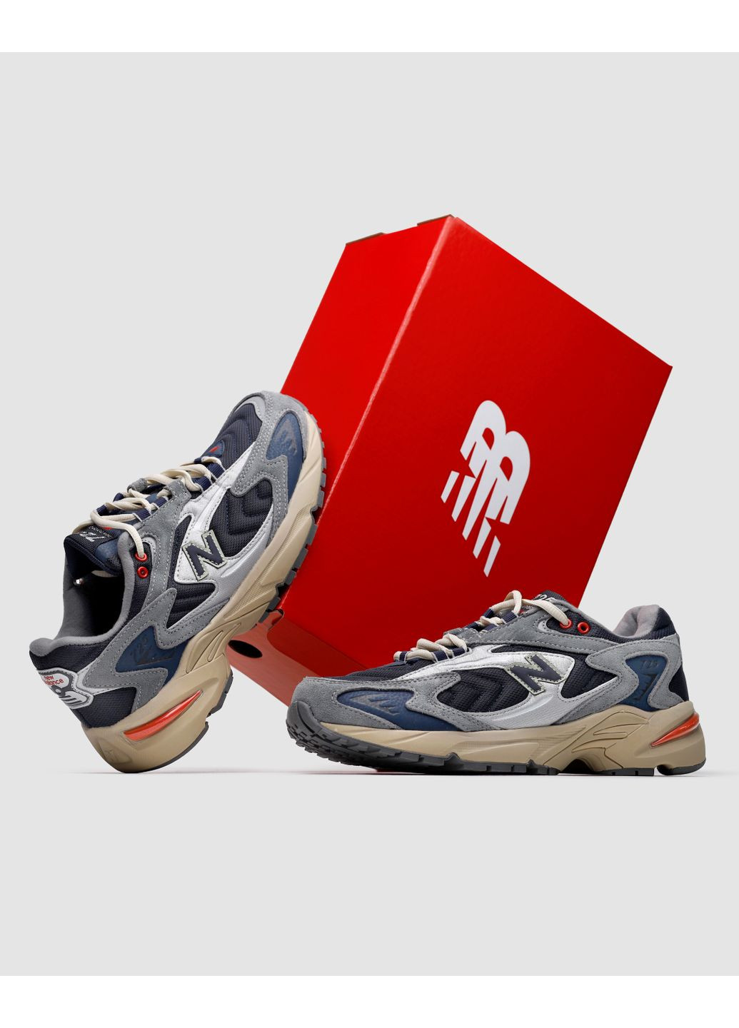 КРОСІВКИ ЖІНОЧІ NEW BALANCE 725 NAVY GREY НЬЮ БЕЛАНС 725 No Brand сірі демісезони (368867869)