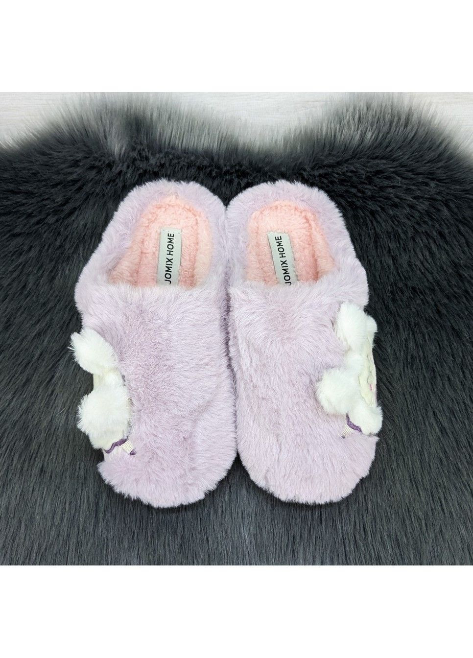 Сиреневые тапочки детские теплые Jomix