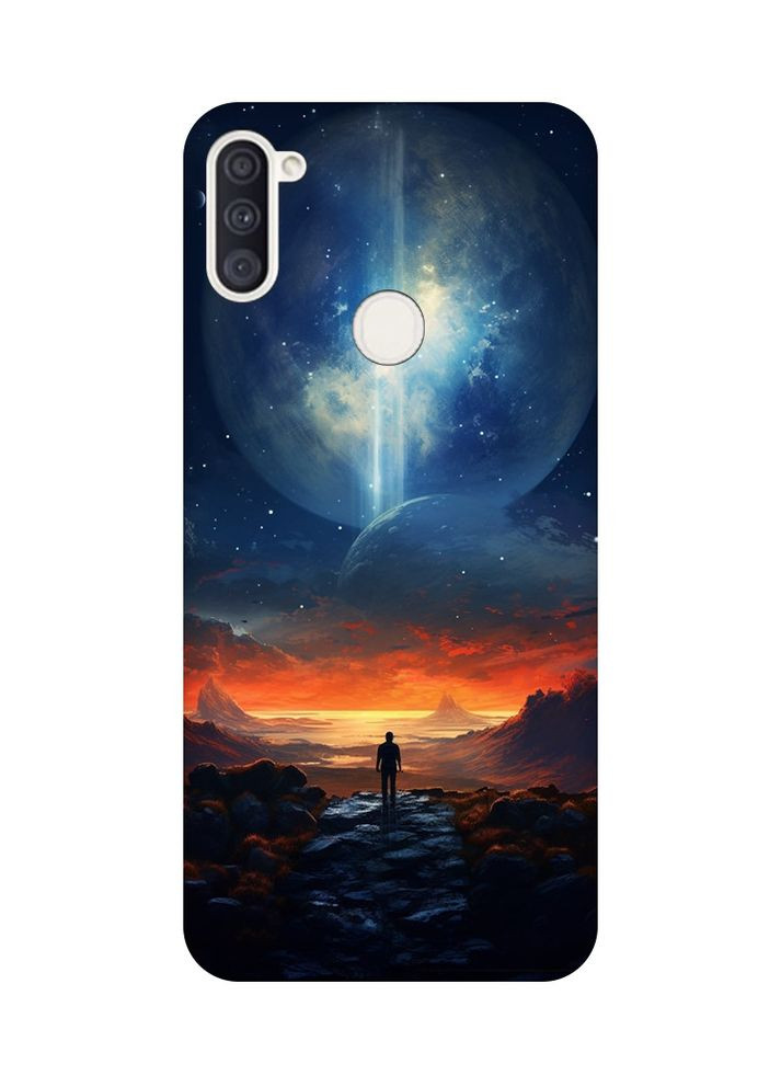 Чохол з чорними боками на Samsung Galaxy A11:: Космос (принт 247) Creative (360712255)