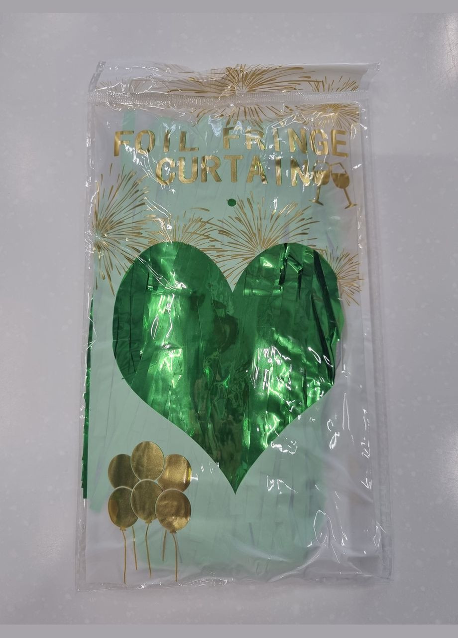 Шторка декор для фотозони колір Зелений 1×2м No Brand (345706366)