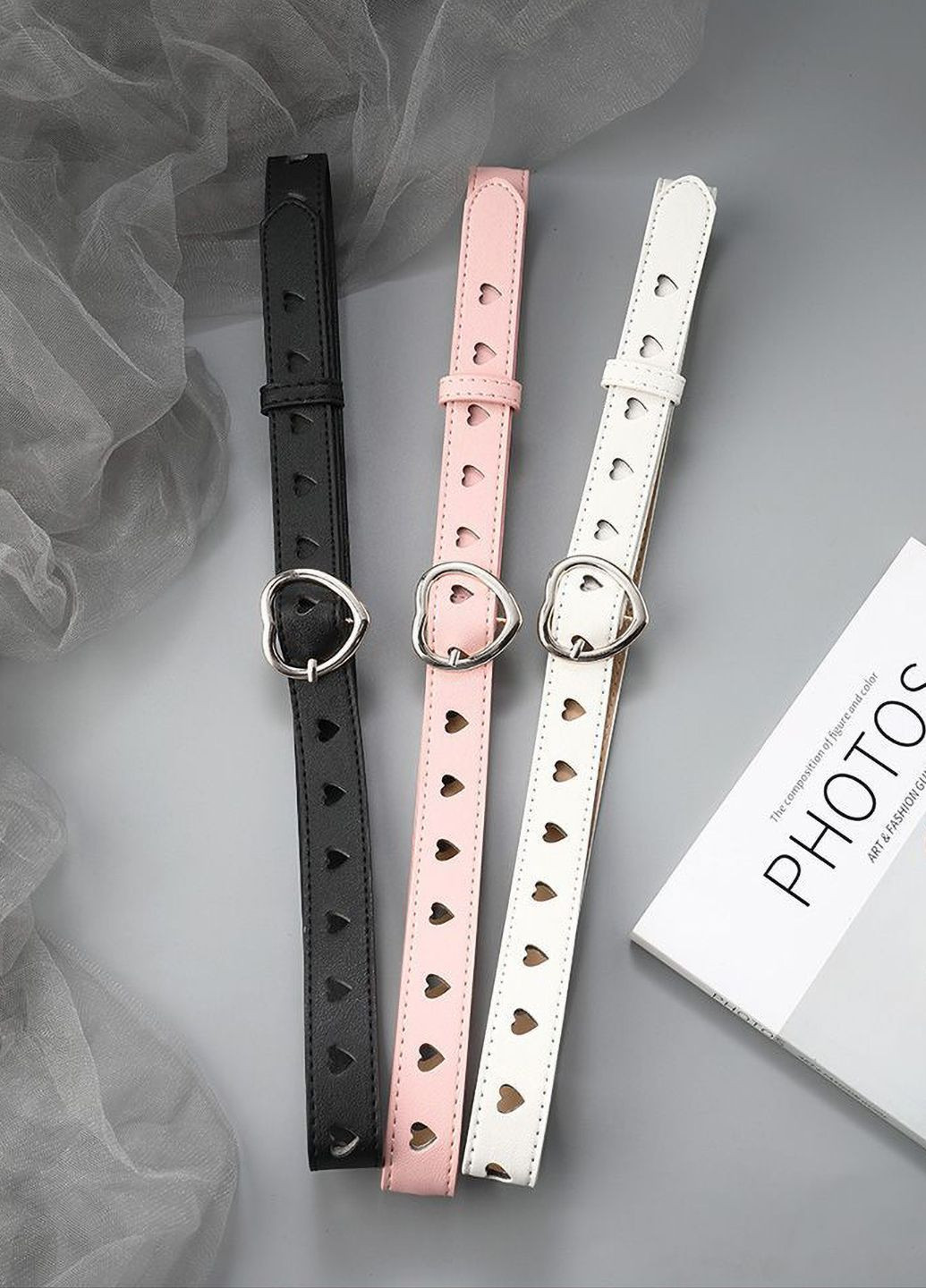 Ремень с сердечками No Brand (316660433)