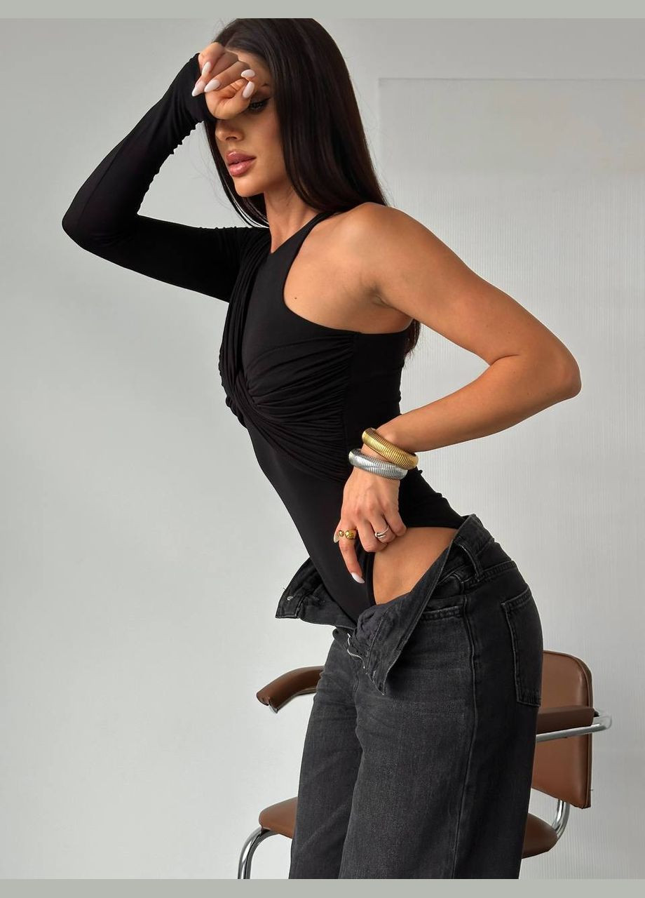 Стильное женское боди с хомутом No Brand (307175467)