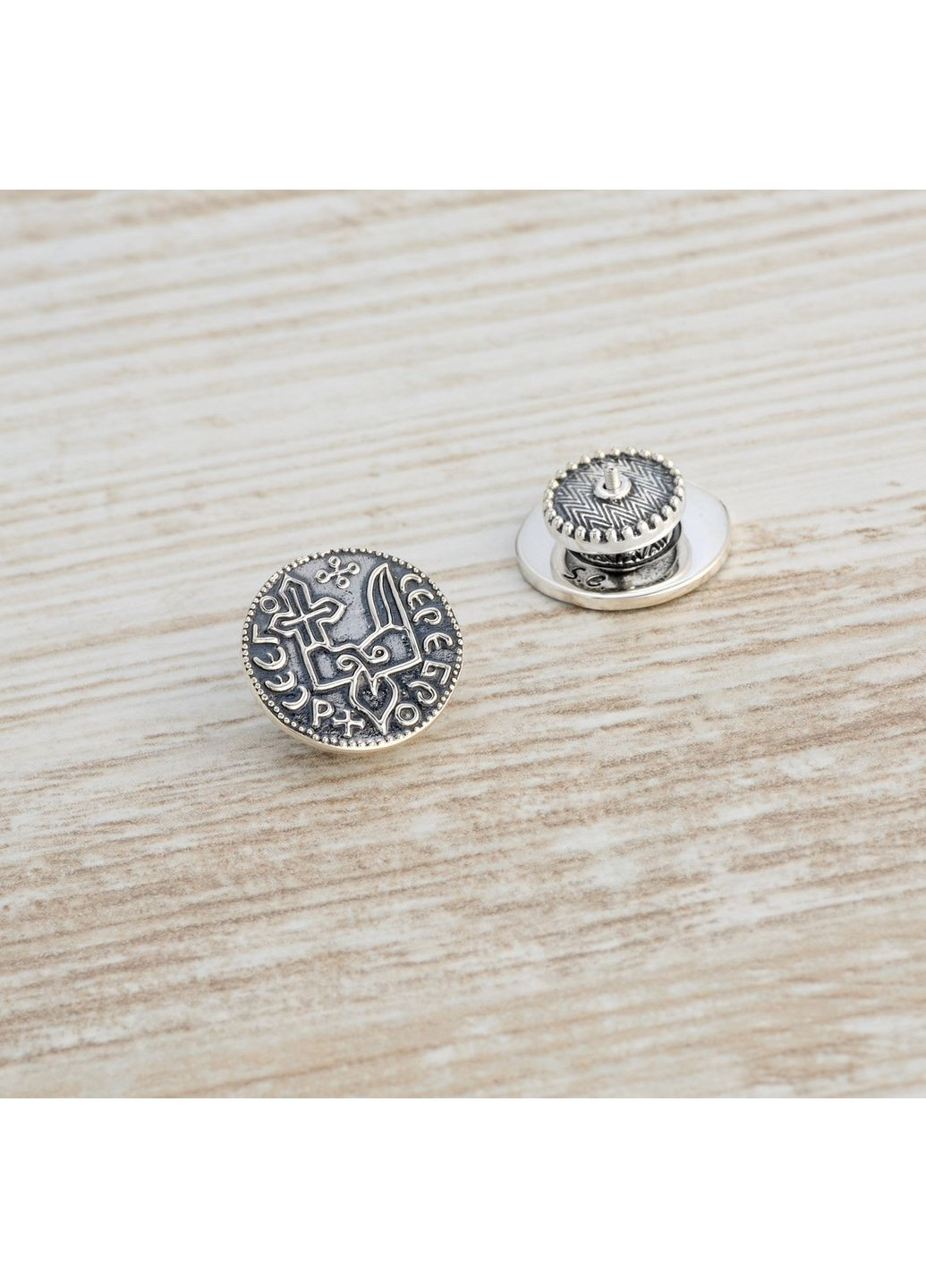 Брошь значок Трезубник Серебряник Святополка 925 Skifska Etnika (364202691)