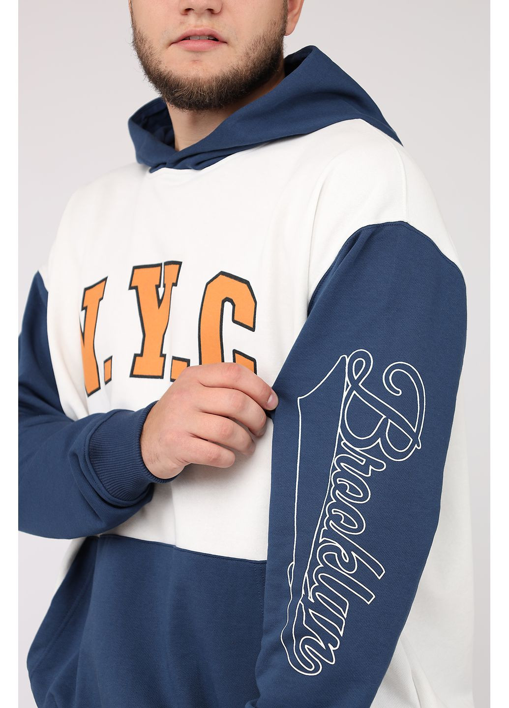 Худі чоловічий колір синій ЦБ-00281920 Yuki (355183493)