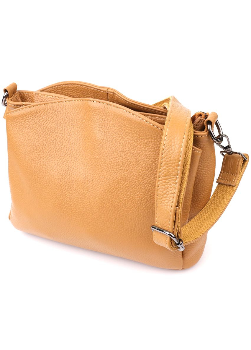 Сумка жіноча з натуральної шкіри 23008 Рудий Vintage (359401615)