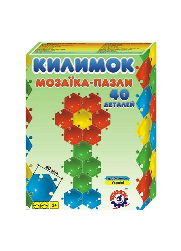 Мозаїка пазл дитячий "Килимок" (40 елементів) (2940) ТехноК (362426143)