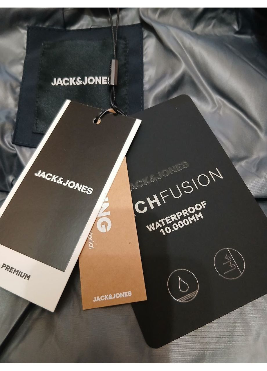 Чорна зимня зимова куртка лінійки premium 12280905 Jack & Jones Wave Softshell