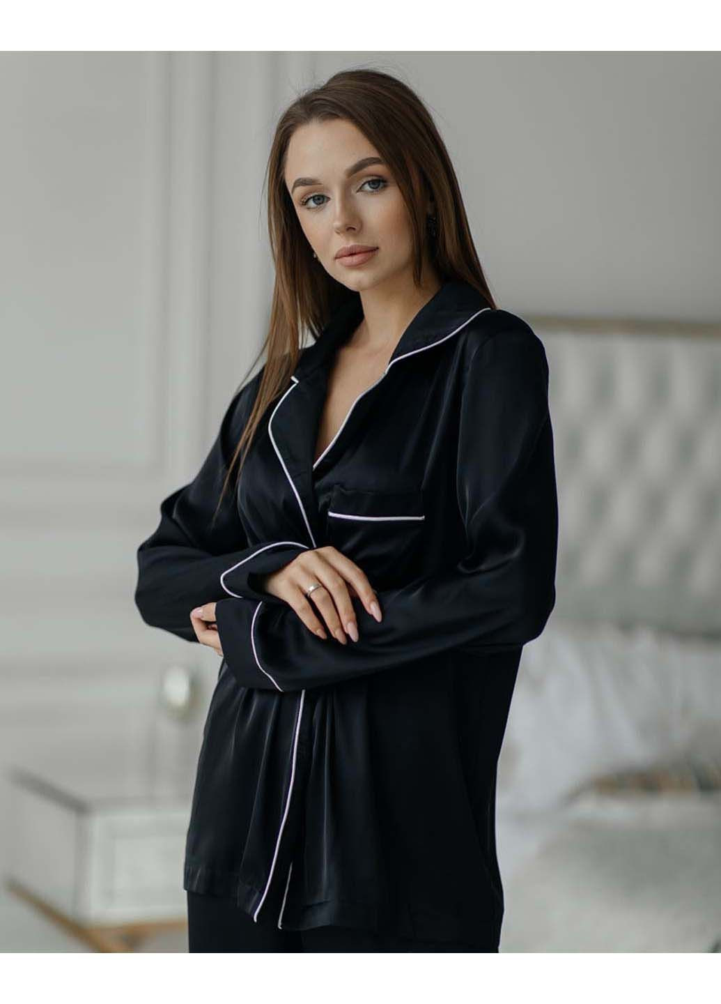 Чорна всесезон піжама Модельєр