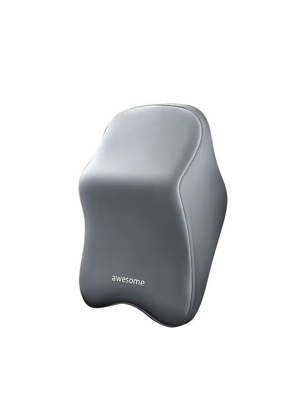 Універсальна автомобільна подушка-підголівник Gray під шию з ефектом пам'яті ортопедична 14 шт. Awesome (336205513)